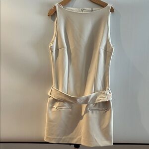 Zara Ivory Sleeveless Jumpsuit